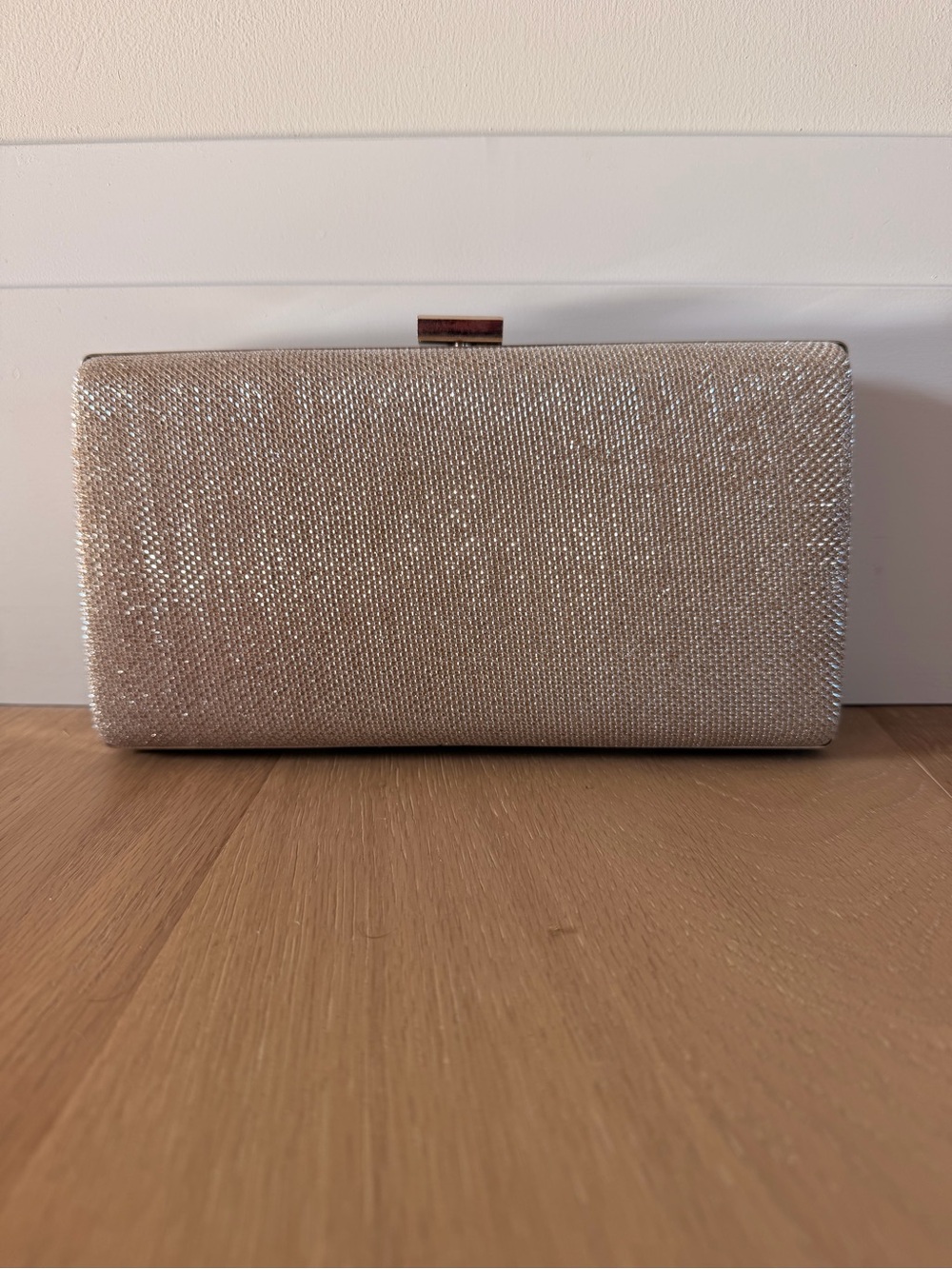 Sparkle Evening Clutch - Champagne Gold